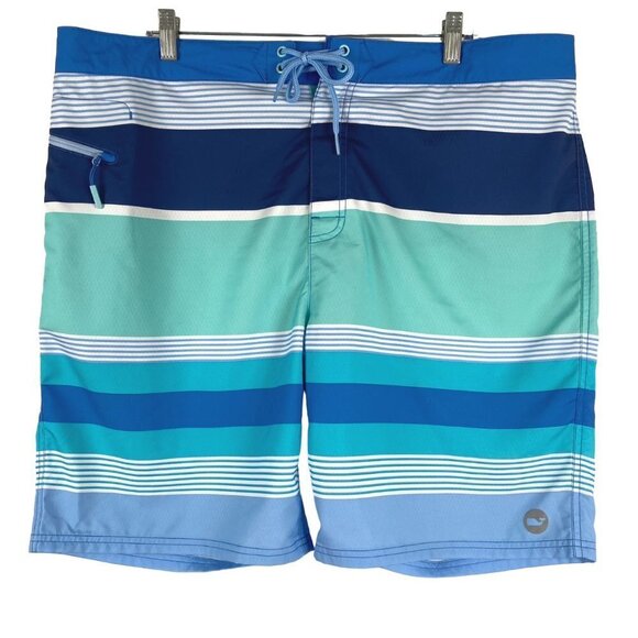 Vineyard Vines Peaks Island Board Shorts Bottom Men's Size 40 Striped SW-1666 - Picture 1 of 12